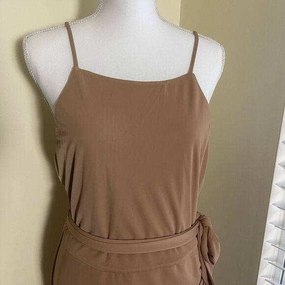 Lovers Friends Revolve Womens Dress Sz XLarge Tawny Brown Meredith Mini Bodycon - Picture 3 of 9